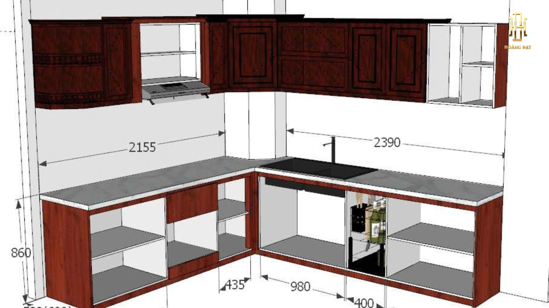 CẢI TẠO TỦ BẾP GỖ - MR. ANH TRINH 9 Cải tạo bếp Bình Thạnh
