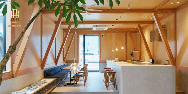 Tổng hợp 50+ mẫu thiết kế thi công quán cafe nhỏ đẹp phổ biến 11 Phong cách Nhật Bản