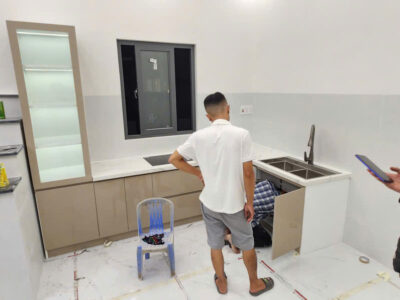 BÀN GIAO TỦ BẾP ACRYLIC A CƯỜNG BẮC TÂN UYÊN BÌNH DƯƠNG