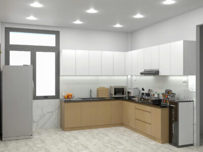 Tủ bếp nhựa cao cấp Hoàng Đạt - TB001