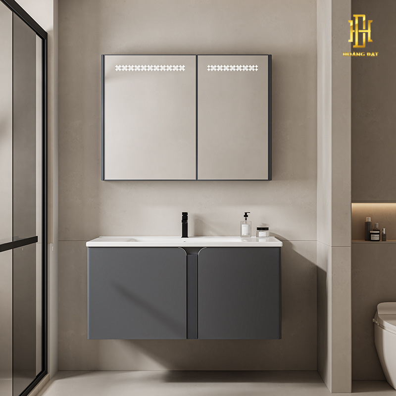 Tủ Lavabo Nhà Tắm Nhựa PVC - LVB001 4 Tủ rửa mặt lavabo PVC chống nước tuyệt đối, thiết kế hiện đại – mang lại không gian phòng tắm sang trọng và tiện nghi.