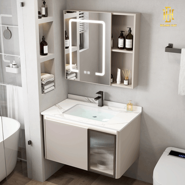 Lavabo nhựa PVC bền đẹp, chống ẩm mốc, phù hợp cho mọi không gian vệ sinh hiện đại.