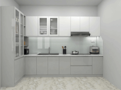 Bếp thiết kế tinh tế, mang đến không gian ấm áp, dễ thương và đầy cảm hứng cho mỗi bữa ăn.