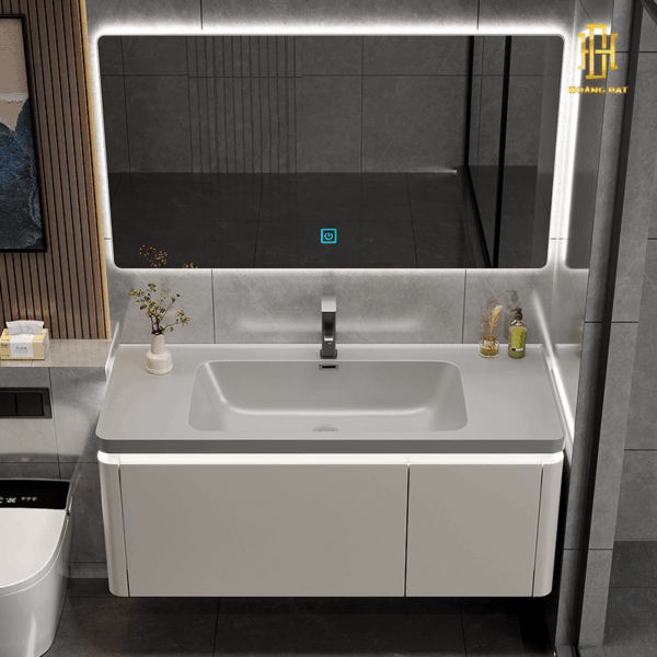 Lavabo nhựa PVC bền đẹp, chống ẩm mốc, phù hợp cho mọi không gian vệ sinh hiện đại.