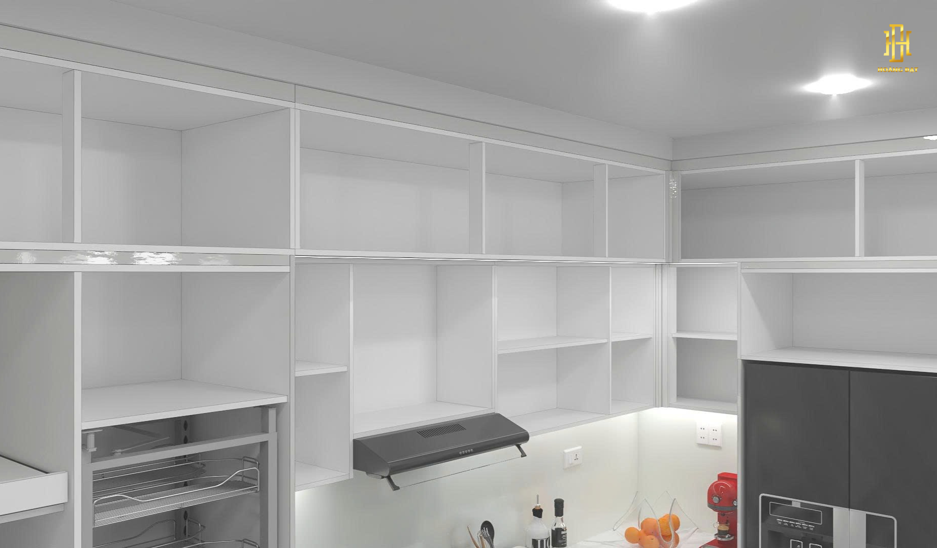 Tủ bếp nhựa cao cấp Hoàng Đạt – TBN002 10 Bếp thiết kế tinh tế, mang đến không gian ấm áp, dễ thương và đầy cảm hứng cho mỗi bữa ăn.