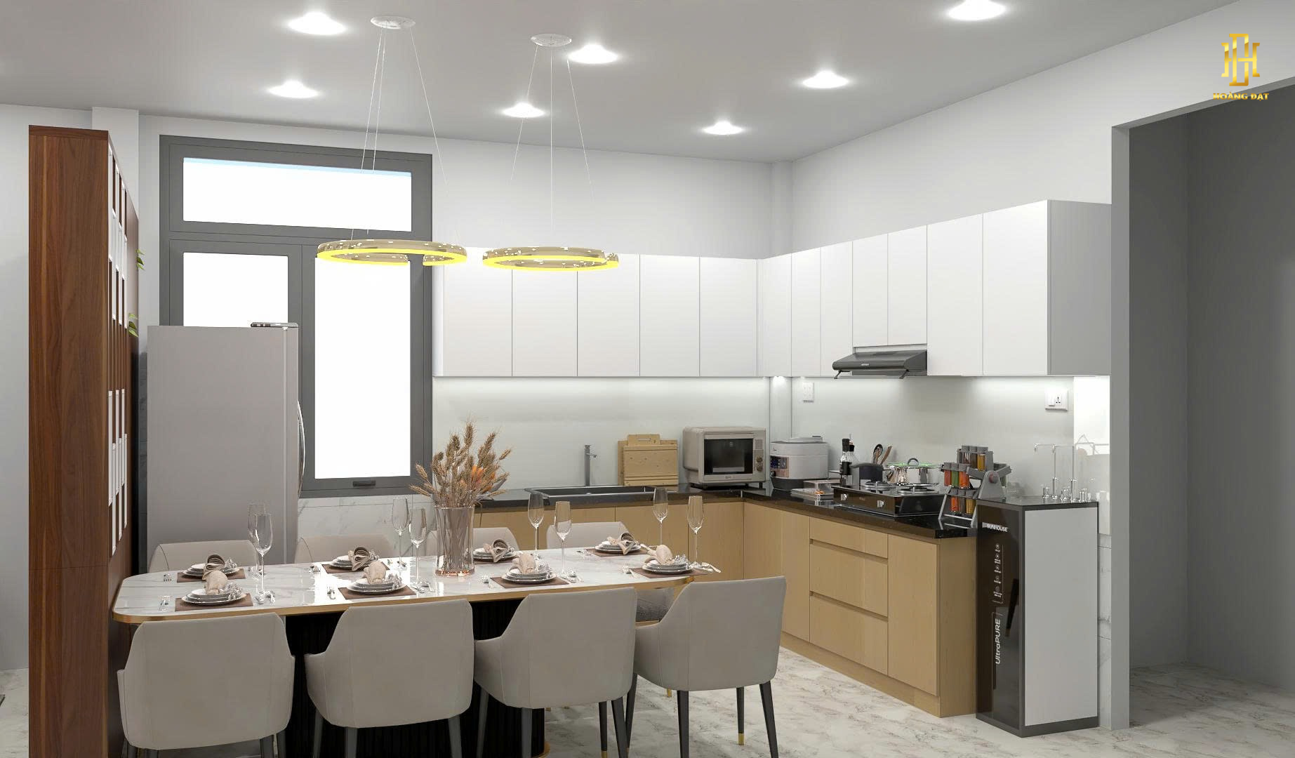 thiet-ke-noi-that Bếp thiết kế tinh tế, mang đến không gian ấm áp, dễ thương và đầy cảm hứng cho mỗi bữa ăn.