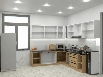 Tủ bếp nhựa cao cấp Hoàng Đạt - TBN001 6 Bếp thiết kế tinh tế, mang đến không gian ấm áp, dễ thương và đầy cảm hứng cho mỗi bữa ăn.