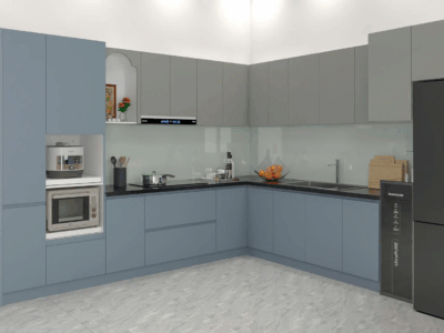 Tủ bếp nhựa cao cấp Hoàng Đạt - TBN006 6 Bếp thiết kế tinh tế, mang đến không gian ấm áp, dễ thương và đầy cảm hứng cho mỗi bữa ăn.