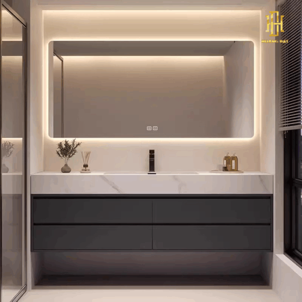 Tủ lavabo nhựa PVC là lựa chọn hoàn hảo cho phòng tắm hiện đại, với khả năng chống nước, chống mối mọt và độ bền cao