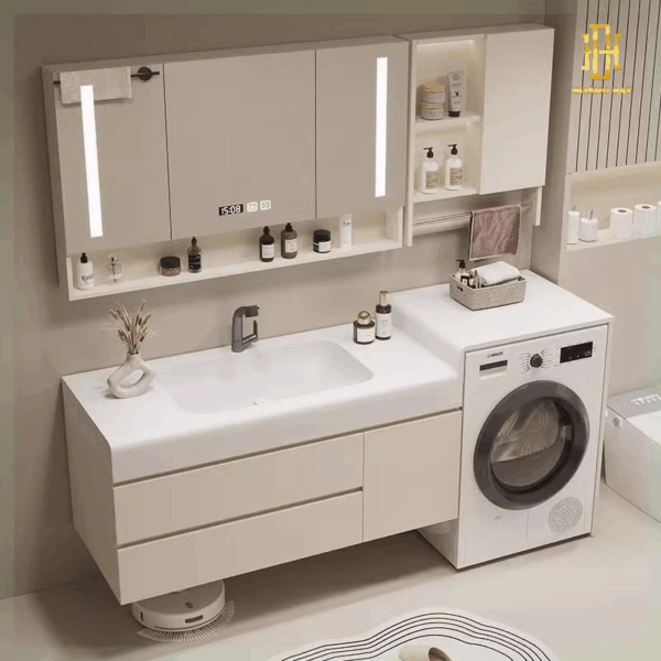 Tủ lavabo nhựa PVC là lựa chọn hoàn hảo cho phòng tắm hiện đại, với khả năng chống nước, chống mối mọt và độ bền cao