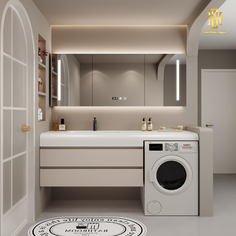 Tủ lavabo nhựa PVC là lựa chọn hoàn hảo cho phòng tắm hiện đại, với khả năng chống nước, chống mối mọt và độ bền cao