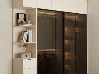 Tủ quần áo thiết kế thông minh, tối ưu từng góc nhỏ giúp căn phòng luôn gọn gàng và tinh tế.