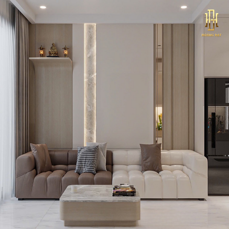 Thiết kế nội thất chung cư hiện đại Hoàng Đạt - TKCC003