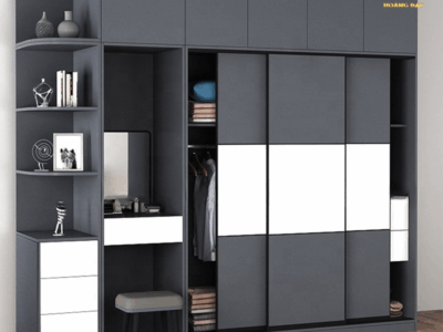 Tủ quần áo thiết kế thông minh, tối ưu từng góc nhỏ giúp căn phòng luôn gọn gàng và tinh tế.