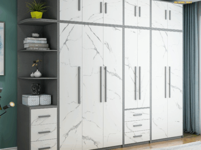 Tủ quần áo thiết kế thông minh, tối ưu từng góc nhỏ giúp căn phòng luôn gọn gàng và tinh tế.