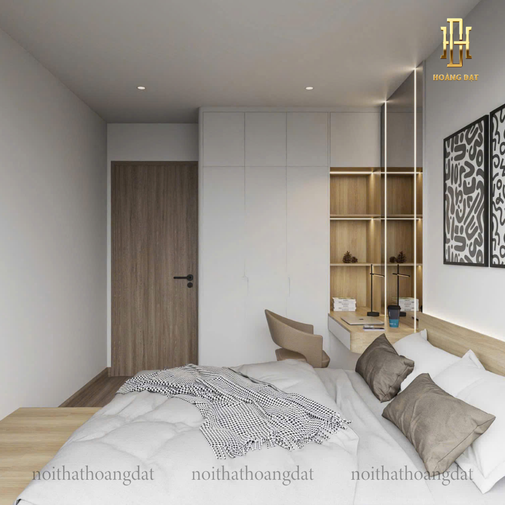 Thiết kế nội thất chung cư hiện đại Hoàng Đạt - TKCC004
