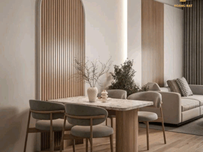 Thiết kế nội thất chung cư hiện đại Hoàng Đạt - TKCC004