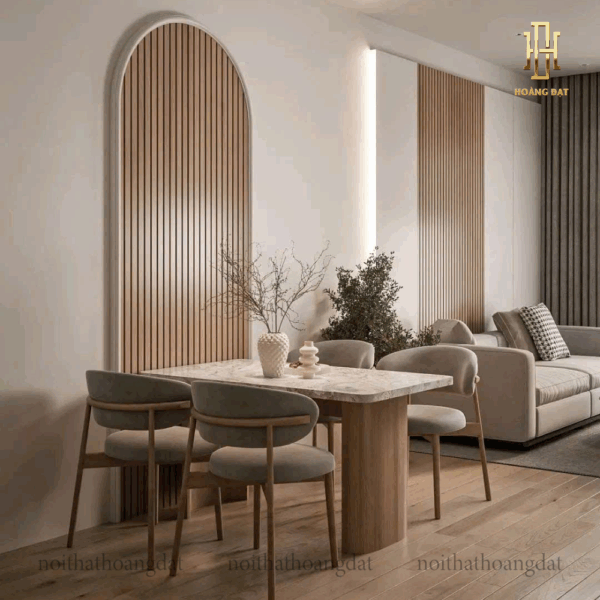 Thiết kế nội thất chung cư hiện đại Hoàng Đạt - TKCC004