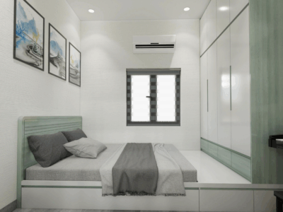 Thiết kế nội thất chung cư hiện đại Hoàng Đạt - TKCC001