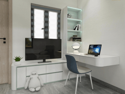 Thiết kế nội thất chung cư hiện đại Hoàng Đạt - TKCC001