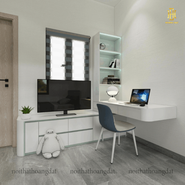 Thiết kế nội thất chung cư hiện đại Hoàng Đạt - TKCC001