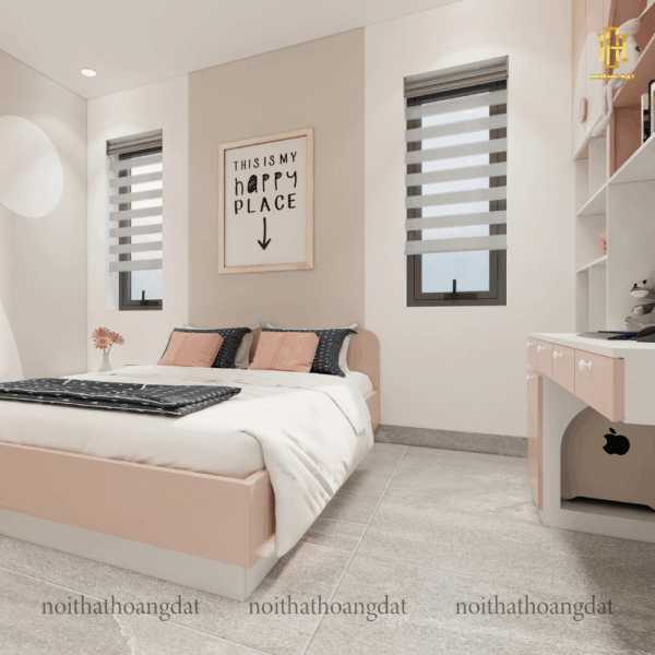 Thiết kế nội thất chung cư hiện đại Hoàng Đạt - TKCC001