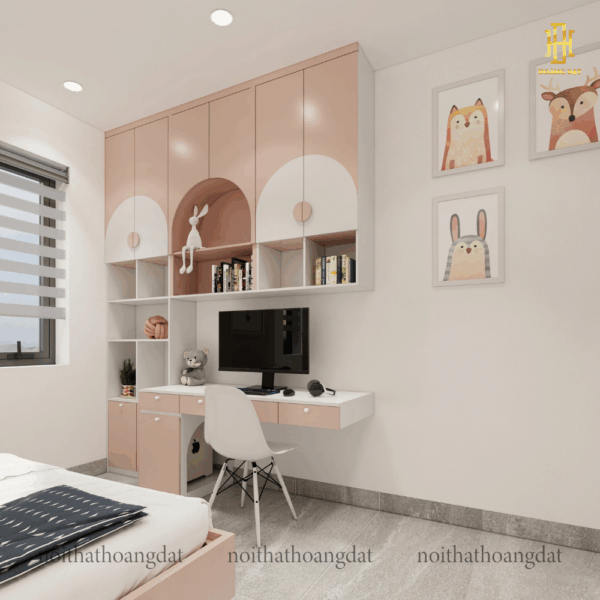 Thiết kế nội thất chung cư hiện đại Hoàng Đạt - TKCC001