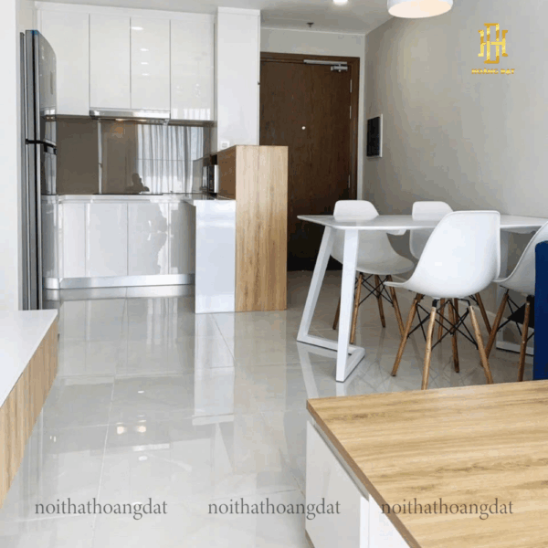 Thiết kế nội thất chung cư hiện đại Hoàng Đạt - TKCC002