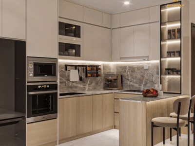 Thiết kế nội thất chung cư hiện đại Hoàng Đạt - TKCC003