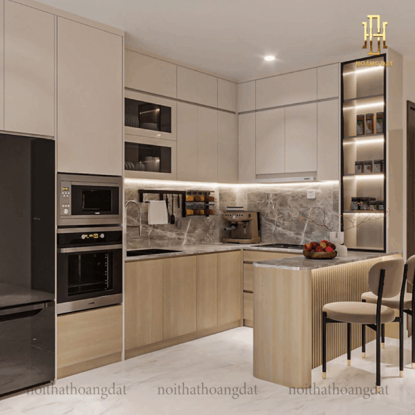 Thiết kế nội thất chung cư hiện đại Hoàng Đạt - TKCC003