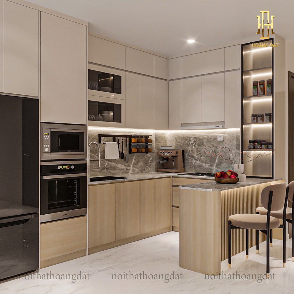 Thiết kế nội thất chung cư hiện đại Hoàng Đạt - TKCC003