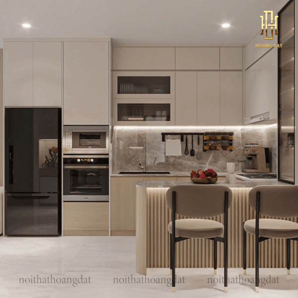 Thiết kế nội thất chung cư hiện đại Hoàng Đạt - TKCC003
