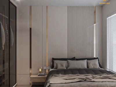 Thiết kế nội thất chung cư hiện đại Hoàng Đạt - TKCC003