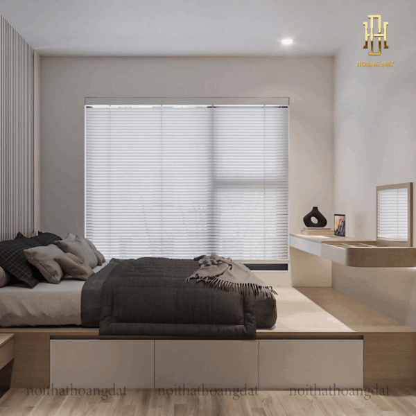 Thiết kế nội thất chung cư hiện đại Hoàng Đạt - TKCC003