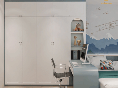 Thiết kế nội thất chung cư hiện đại Hoàng Đạt - TKCC003
