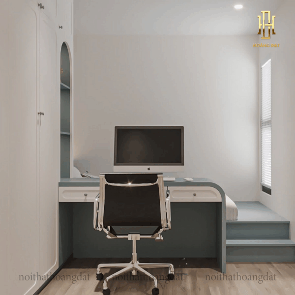 Thiết kế nội thất chung cư hiện đại Hoàng Đạt - TKCC003