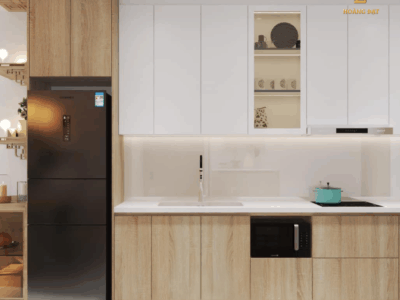 Thiết kế nội thất chung cư hiện đại Hoàng Đạt - TKCC005