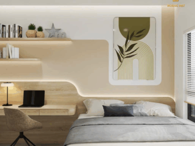 Thiết kế nội thất chung cư hiện đại Hoàng Đạt - TKCC005