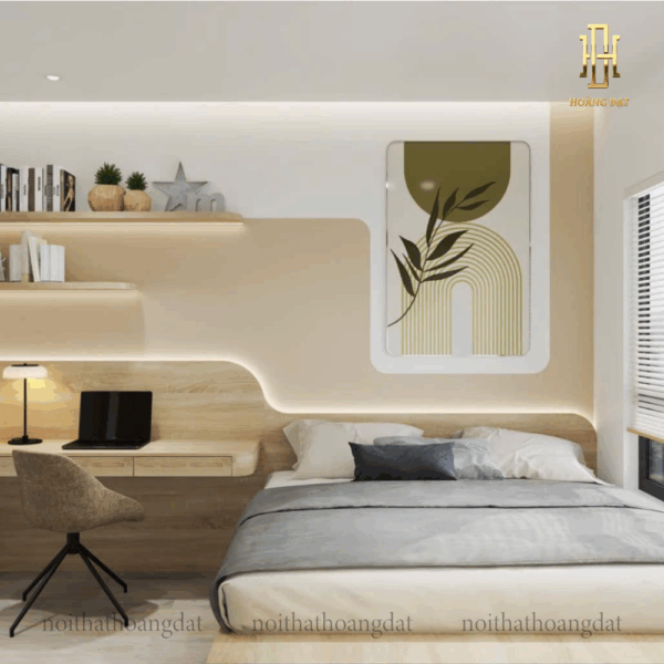 Thiết kế nội thất chung cư hiện đại Hoàng Đạt - TKCC005