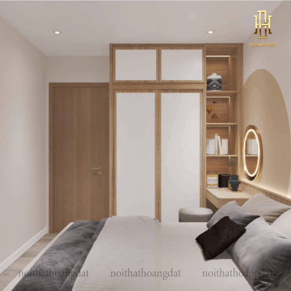 Thiết kế nội thất chung cư hiện đại Hoàng Đạt - TKCC005