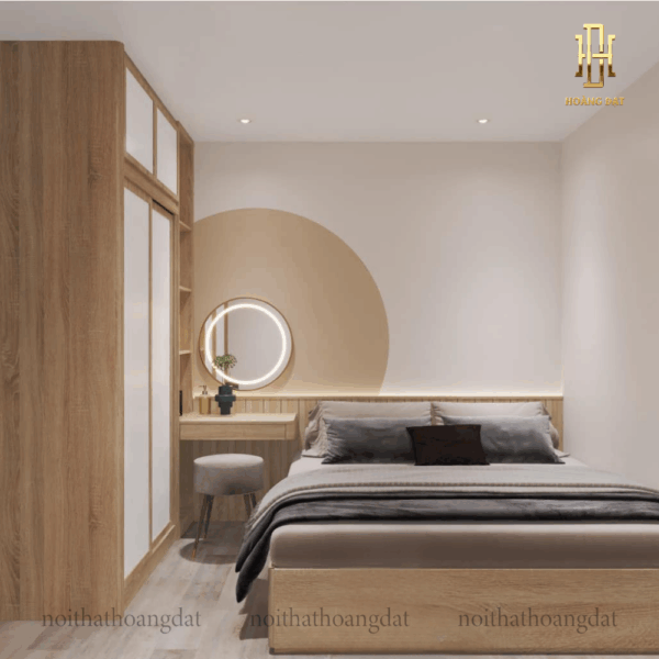 Thiết kế nội thất chung cư hiện đại Hoàng Đạt - TKCC005