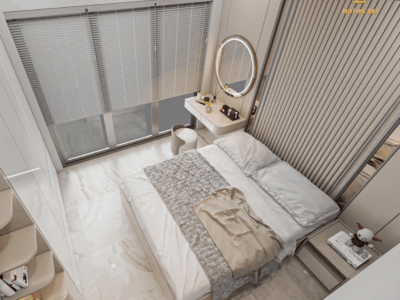 Thiết kế nội thất nhà phố Hoàng Đạt - TKNP001
