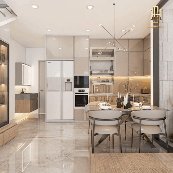 Thiết kế nội thất nhà phố Hoàng Đạt - TKNP001