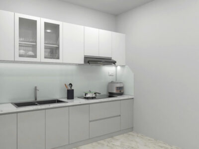 Tủ bếp nhựa cao cấp Hoàng Đạt - TB003